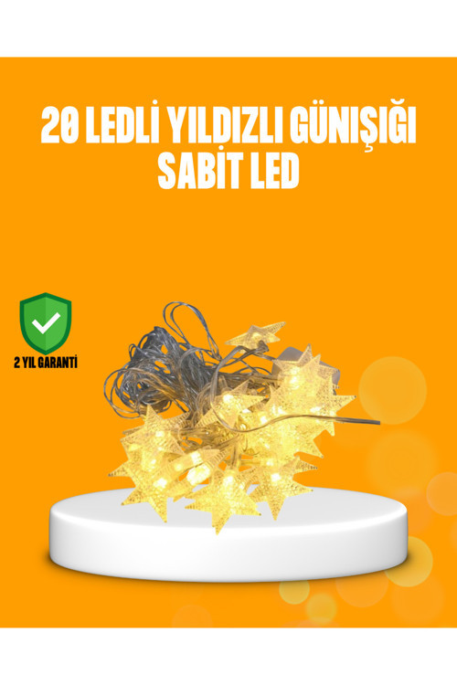 uygun Yıldız Led Işık 5 Metre Dekoratif Aydınlatma Günışığı 2026