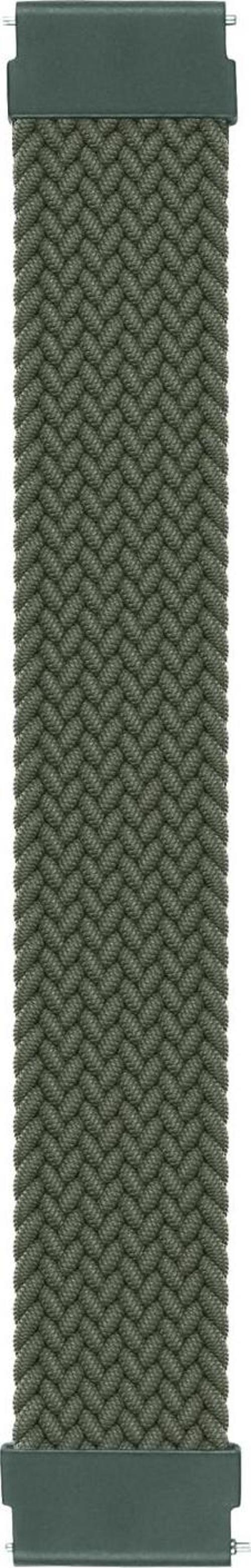 Amazfit Pace 2 Stratos Kordon, (Medium Size, 155mm) Braided Solo Loop Band Koyu Yeşil