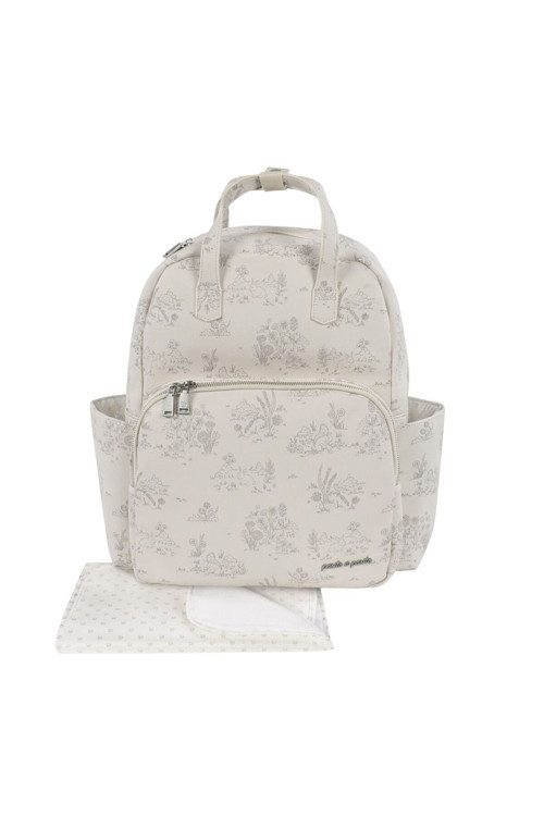 Toile de Jouy Bebek Bakım Sırt Çantası Cream