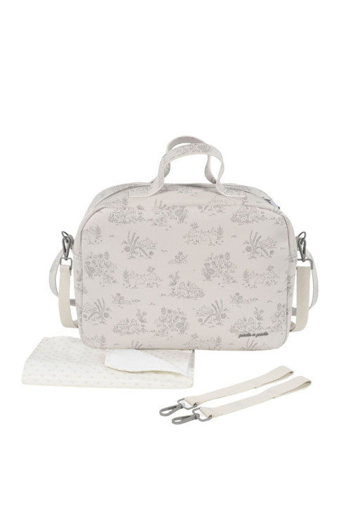 Toile de Jouy Bebek Bakım Çantası Cream