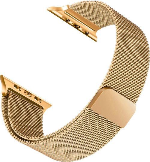 Apple Watch 3 42mm Milanese Loop Version 3 Kordon Gold