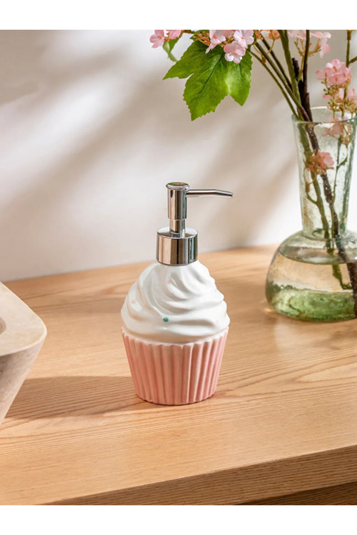 Karışık Cupcake Figürlü Seramik Sıvı Sabunluk