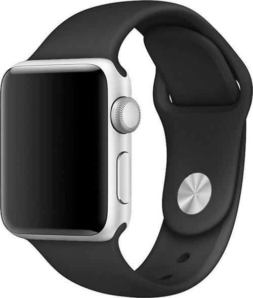 Apple Watch 38mm Silikon Kordon Siyah