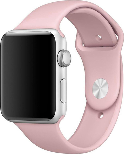 Apple Watch 42mm Silikon Kordon Pembe