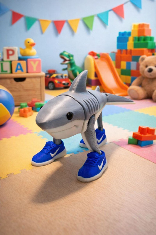 Brainrot Tralalero Tralala Hareketli Figür – 12 cm Eğlenceli Koleksiyonluk