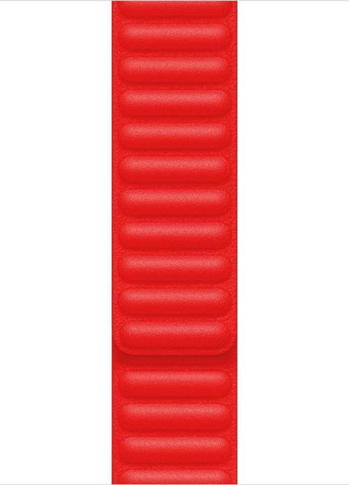 Apple Watch Series 5 40mm Kordon Leather Link Band Kırmızı