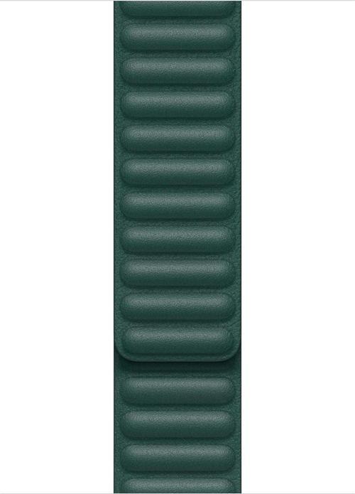 Apple Watch Series 5 40mm Kordon Leather Link Band Koyu Yeşil