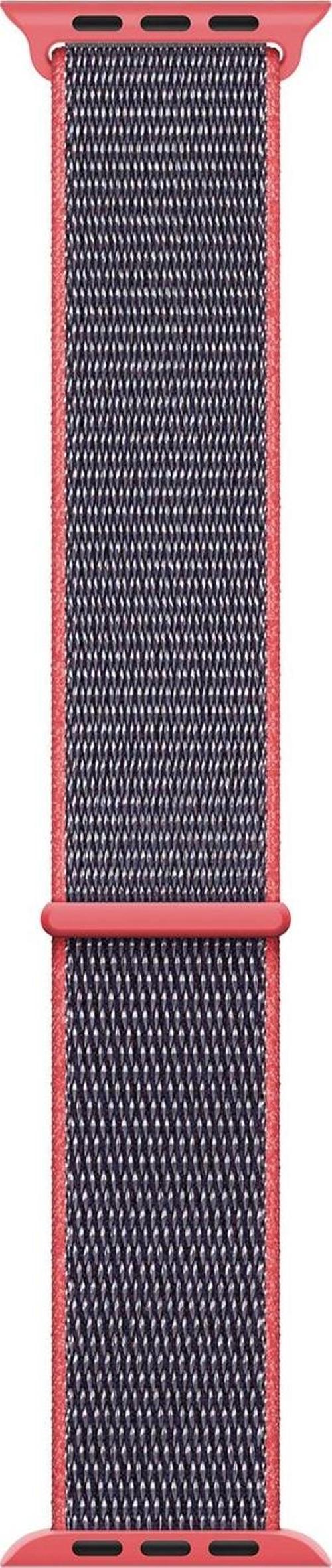 Apple Watch Series 2 38mm Hasırlı Kordon Woven Sport Loop Electric Pink