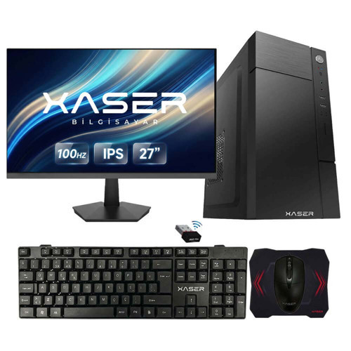 Xsr1251 i3 2100 8GB Ram 512GB SSD 27" Monitör Masaüstü Ofis Tavsiye Sistem