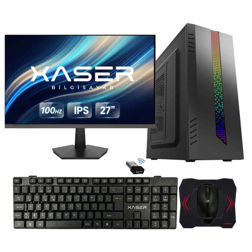 Xsr1311 Ryzen 5 5500 8GB Ram 512GB SSD 2GB GT610 Ekran Kartı 27" Monitör Masaüstü Ofis Tavsiye Sistem