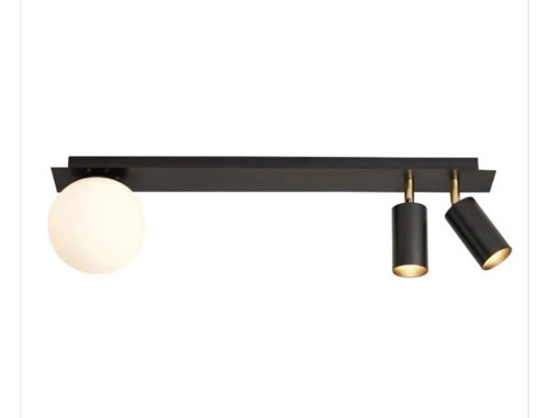 Retro Masa Üstü 3 lü 180Derce Ledli Beyaz opal Camlı Led Spot beyaz Ampüllü