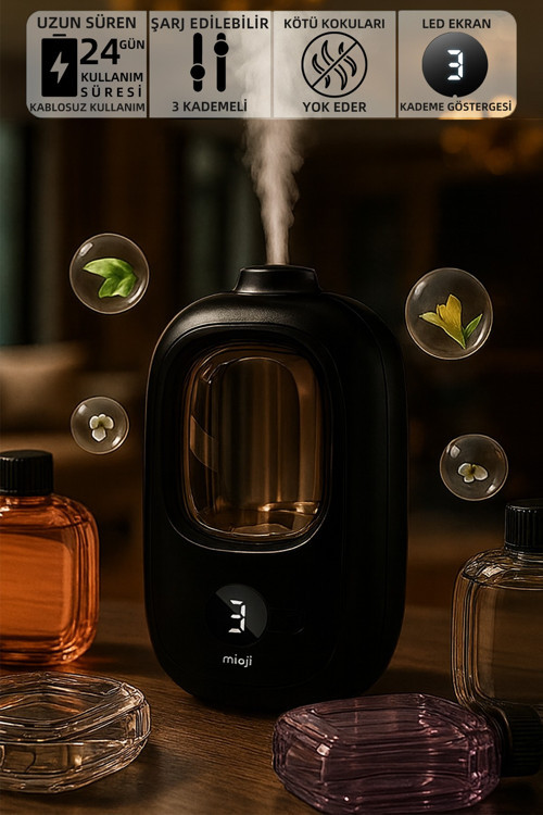 Smell 2x Yeni Nesil Şarjlı Otomatik Oda Kokusu Makinesi Siyah - Lavanta