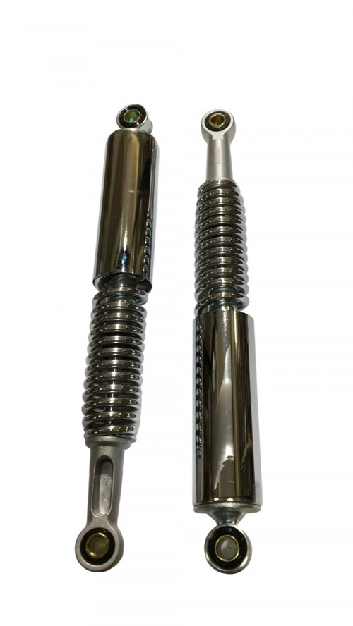 MONDIAL CUB100 KH100 ARKA AMORTİSÖR YARIM KAPALI KROM 38 CM SET OEM