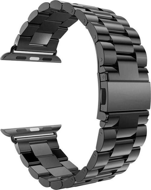 Apple Watch Series 5 44mm Metal Stainless Steel Kordon Siyah