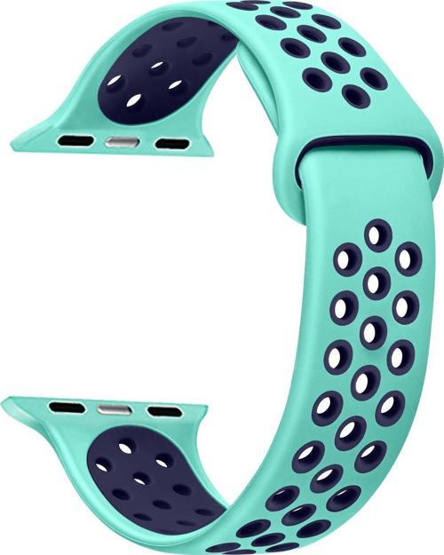 Apple Watch Series 5 44mm Rainbow Sport Band Kordon Nil Yeşili