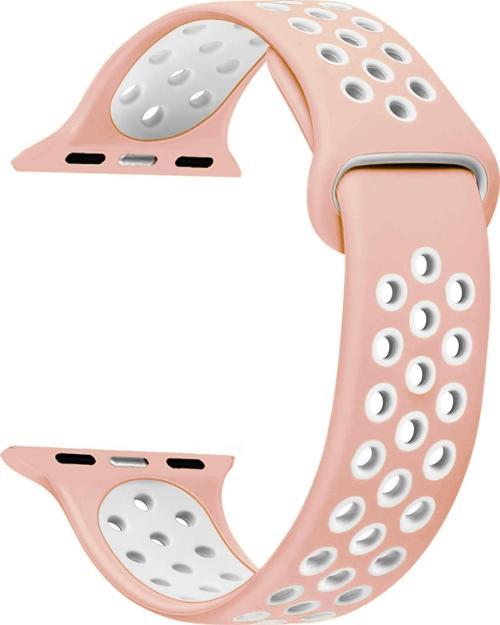 Apple Watch Series 5 44mm Rainbow Sport Band Kordon Pudra Pembesi