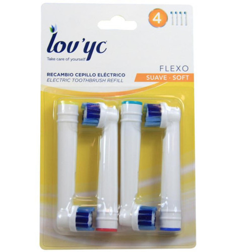 Flexo Yumuşak 4lü Elektrikli Diş Fırçası Yedeği