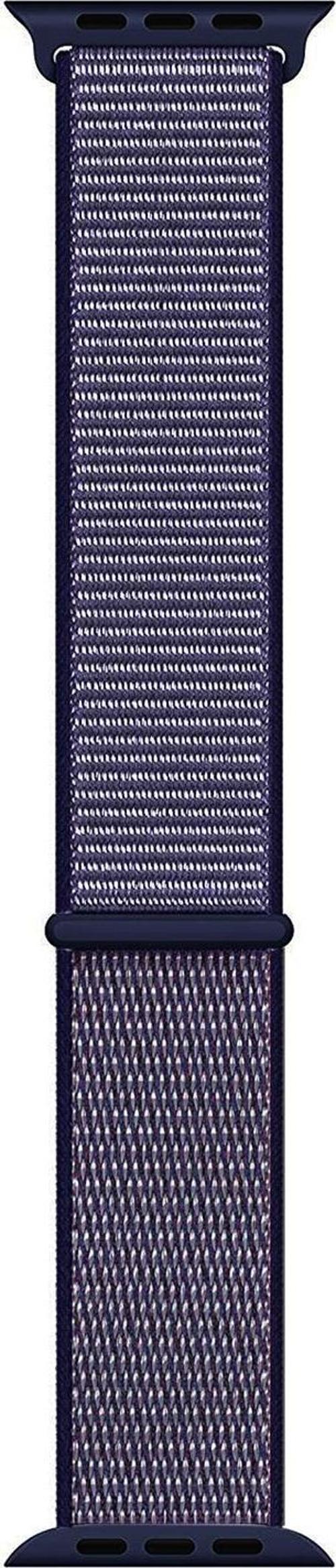 Apple Watch Series 6 40mm Hasırlı Kordon Woven Sport Loop Lacivert