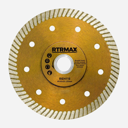 REH115 Çapaksız Turbo Kesim Elmas Testere 115 x 1.4 x 22 mm