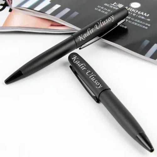 Kurumsal Logolu Roller ve Tükenmez Kalem Seti – Şirket Logosu Baskılı Hediye Kutulu Metal Kalem Seti