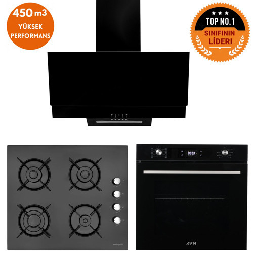 ve AFM TECH Markalı /Magican Dijital Turbolu Ankastre Set (12 225 + FM7700 + FM3250)
