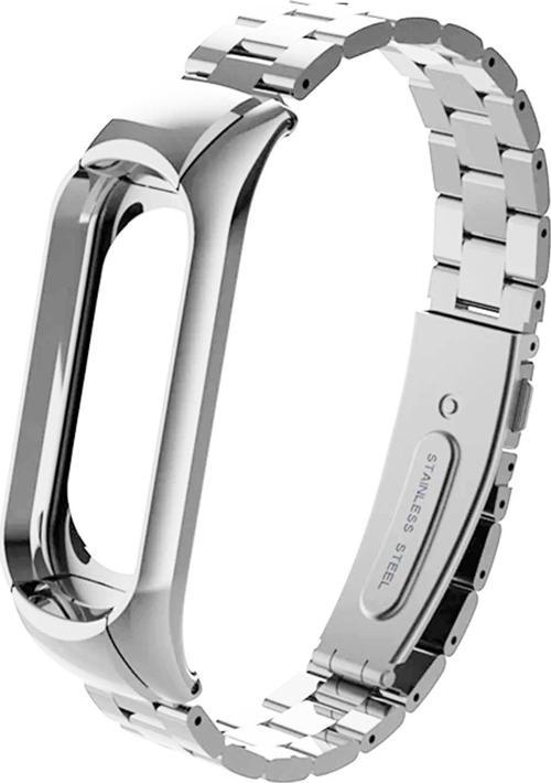 Xiaomi Mi Band 3 Metal Stainless Steel Kordon Gümüş