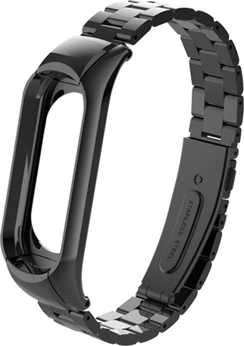 Xiaomi Mi Band 3 Metal Stainless Steel Kordon Siyah