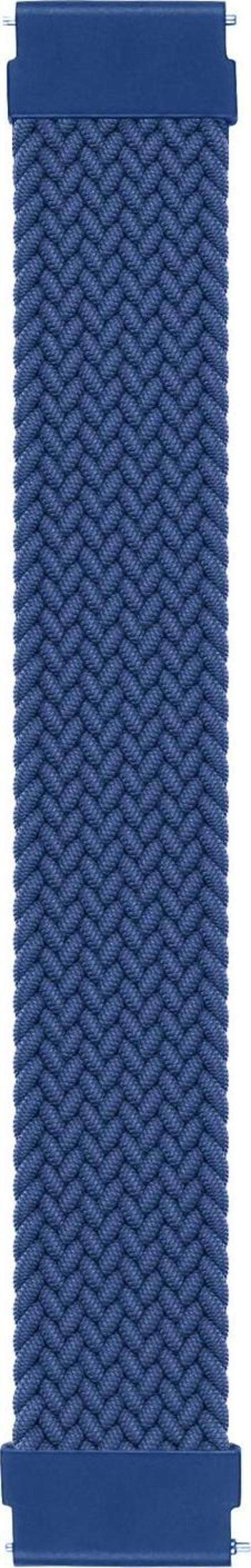 Samsung Galaxy Watch 3 45mm Kordon, (Large Size, 165mm) Braided Solo Loop Band Lacivert