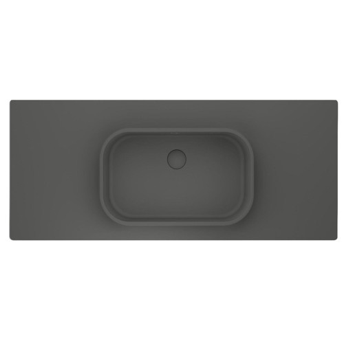 Pure Etajerli 60x50 Gri Granit Banyo Lavabosu