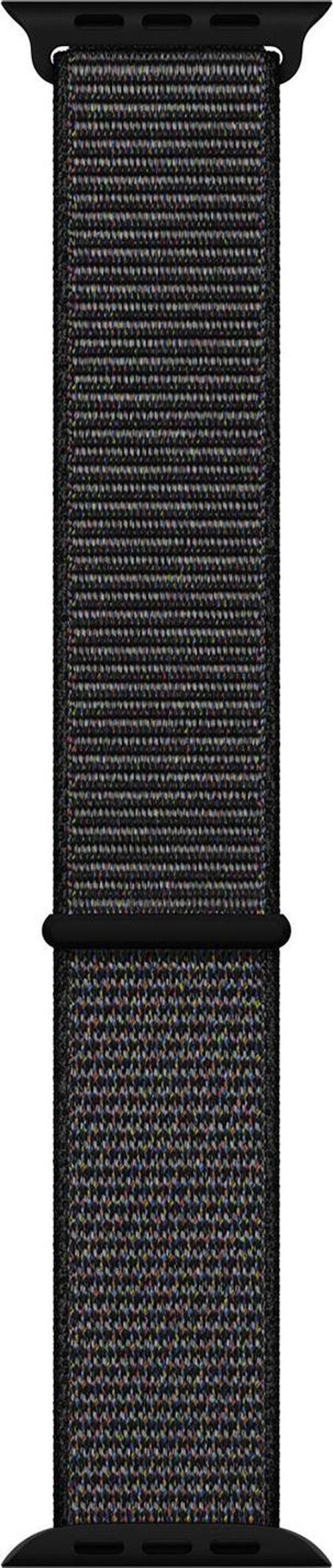 Apple Watch Series 4 44mm Hasırlı Kordon Woven Sport Loop Black