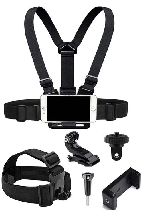 Tüm Aksiyon Kameralar Ve Telefonlar Ile Uyumlu Kafa Bandı Göğüs Bandı