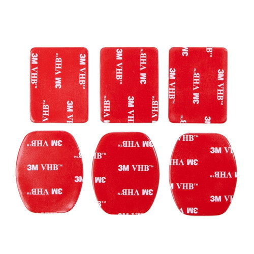 Tüm Aksiyon Kameralara Uyumlu 3 Adet Düz 3 Adet Oval 3M Yapışkan Bant