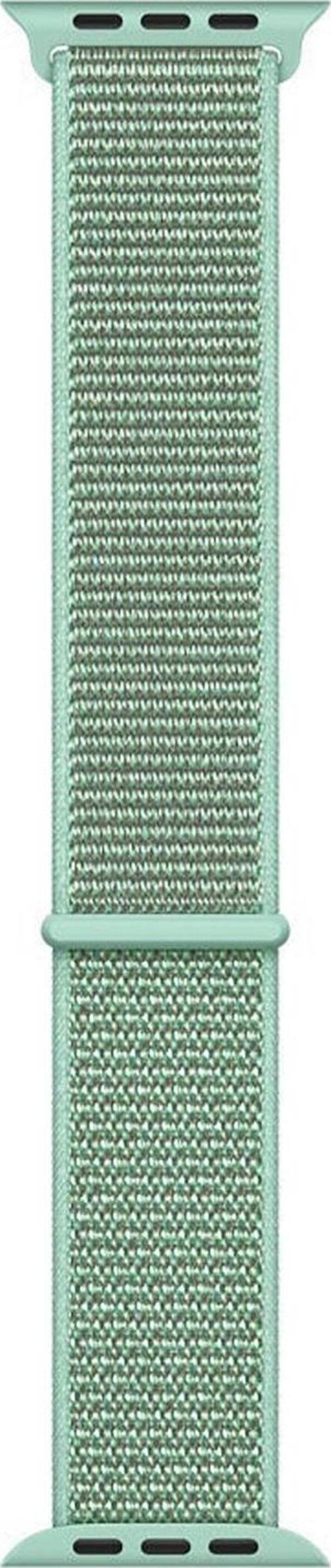 Apple Watch Series 2 42mm Hasırlı Kordon Woven Sport Loop Marine Green