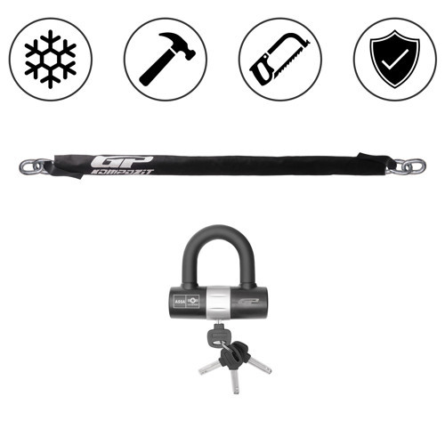 Universal 1.5 mt 10 mm Kesilmez Motosiklet Zinciri ve Kilidi
