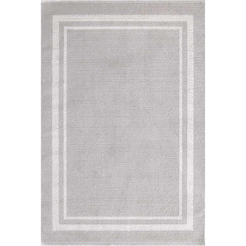 Akik 8605 Gri Modern Makine Halısı