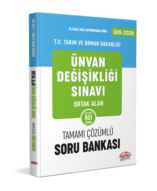 Data 2026 T.C. Tarım ve Orman Bakanlığı ÜDS Ortak Konular 1045 Çözümlü Soru Bankası Data Yayınları