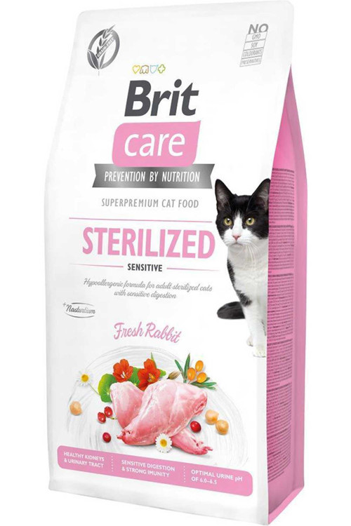 Sterilised Sensitive Kısırlaştırılmış Tavşanlı Hassas Yetişkin Kedi Maması 7Kg Rabbit