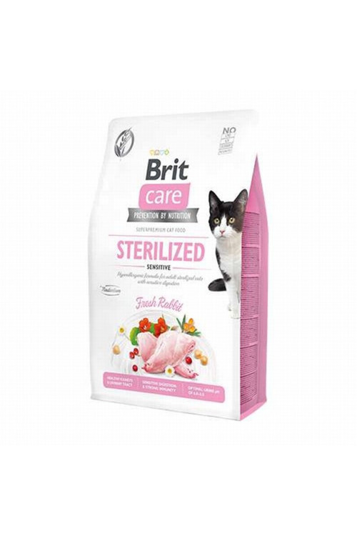 Sensitive Hypoallergenic Tavşanlı Tahılsız Kısırlaştırılmış Kedi Maması 2 Kg