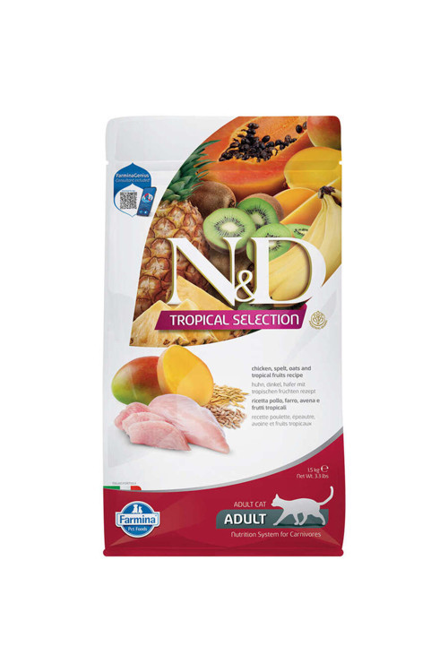 Nd Tropical Selectıon Tavuklu Ve Tropikal Meyveli Yetişkin Kedi Maması 1,5Kg