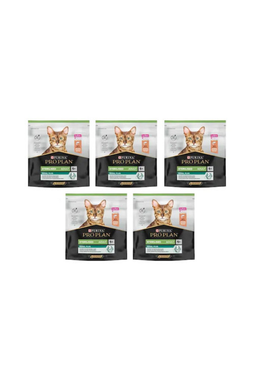 Proplan Sterilised Kısırlaştırılmış Somonlu Kedi Maması 2 Kg (5 Adet 400 Gr )