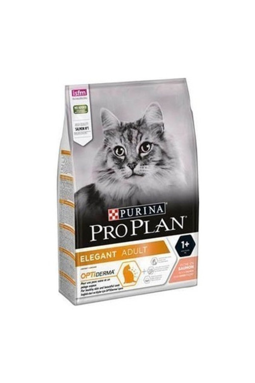 Derma Plus (Elegant Adult) Tüy Yumaği Kontrolü Somonlu Kedi Mamasi 10 Kg