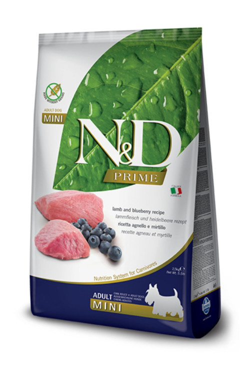 Prime Mini Tahılsız Kuzulu Yetişkin Köpek Maması 2,5 Kg