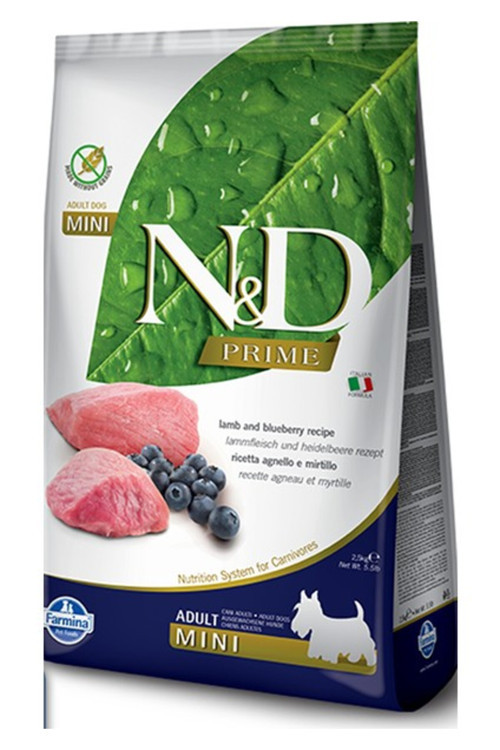 Prime Tahılsız Kuzu Etli Adult Mini Köpek Maması 2,5 Kg