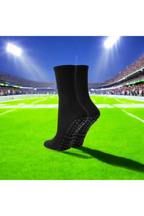 Unisex Beyaz Anti Slip Socks Kaymaz Silikon Havlu Taban Dikişsiz Maç Pro Sporcu Çorabı