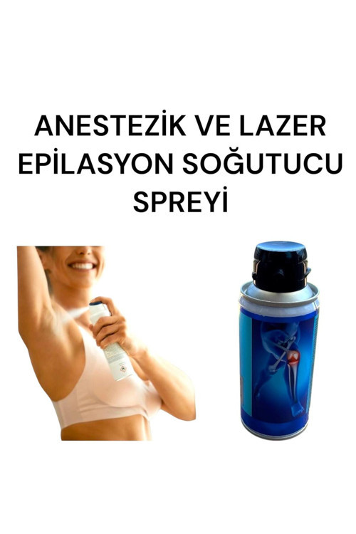 1 Adet 2'Si 1 Arada Anestezik Ve Lazer Epilasyon Için Soğutucu Sprey 150 Ml