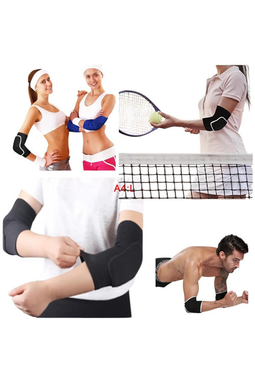 Çiftli Futbol Basketbol Voleybol Dirsekliği Kaleci Dirsekliği Kabartma Sünger Destekli