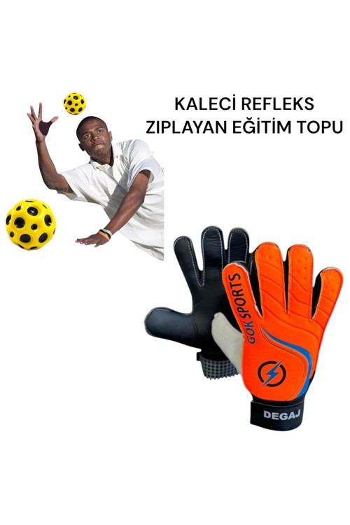 Çocuk Kaleci Eldiveni Kaleci Refleks Zıplayan Eğitim Topu Seti