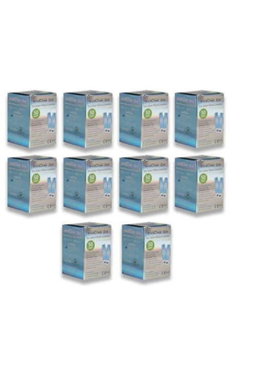 Vivachek Eco Şeker Ölçüm Stribi 10 x 50'li