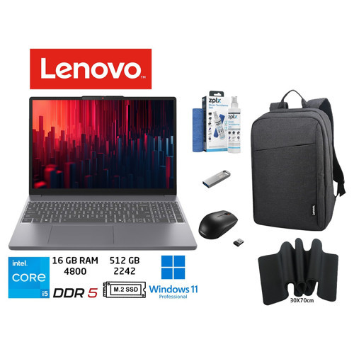 ıdeapad Slim 3 Intel Core I5 13420H 16GB 512GB SSD 15.3" Wuxga IPS W11PRO Taşınabilir Bilgisayar 83K1004ETR Duddı Çanta+
