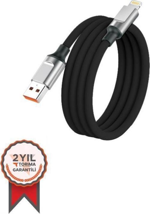 Siyah 2.4a Lightning Halat Şarj-data Kablosu